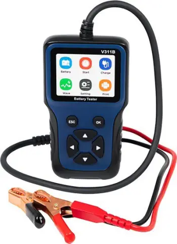 Tester baterie digjital USB C, 12V, 10 250Ah, ekran LCD