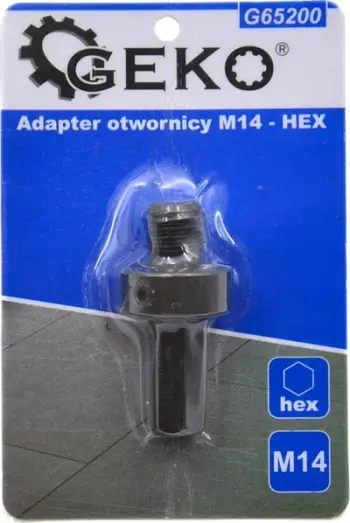 Adapter M14 për kaçavidë dhe stërvitje, shank 3/8" Hex, metalik