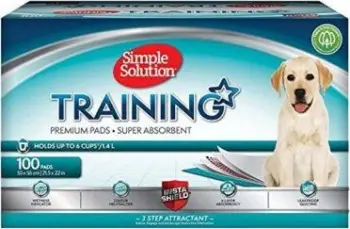Peceta higjienike për qen Simple Solution Puppy Training Pads, 100 copë, 55x56cm, të bardha