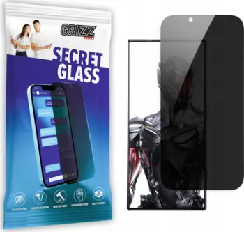 Xham mbrojtës privatësie Grizz SecretGlass për ZTE Nubia Red Magic 8 Pro Plus, xham qeramik, transparencë e lartë