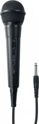 Mikrofon me kabllo Muse MC-20B, profesional, 3m, i zi