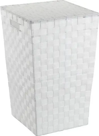 Shportë rrobash Wenko 22277100, 48L, me kapak, plastikë e bardhë