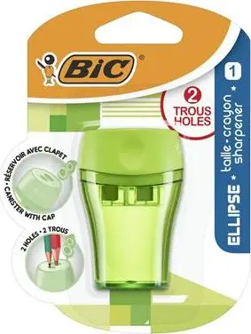 Mprehëse lapsash BIC Ellipse, 2 vrima, enë mbetjesh, shumëngjyrëshe