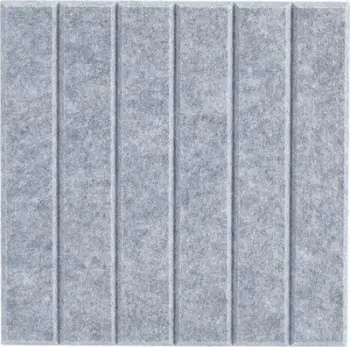 Set tabela memosh Zeller, 4 copë, 30 x 30 cm, felt, gri e hapur dhe gri e errët