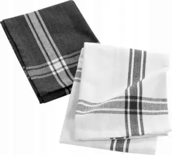 Peceta kuzhine Cotton Cloths, 50 x 70cm, set 2 copë, gri e errët