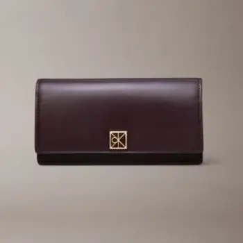 Kuletë CALVIN KLEIN EMBLEM HARDWARE LONG BIFOLD