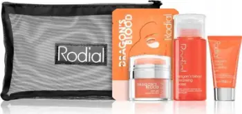 Set kujdesi për fytyrën Rodial Dragon's Blood Little Luxuries, 3 copë, madhësi udhëtimi