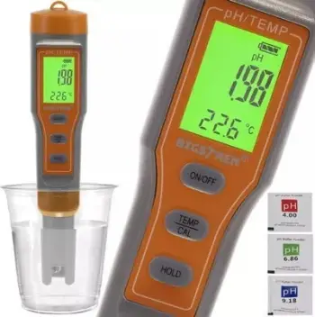 Testues cilësie uji Bigstren 23534, 4 në 1, ekran LED