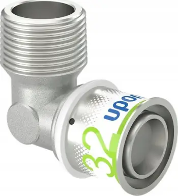Lidhës këndor Uponor S-Press Plus 32 R1mt 1070537, çelik inox