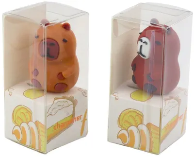 Mprehëse lapsash Capybara, për lapsa të hollë, plastike, kafe - 2