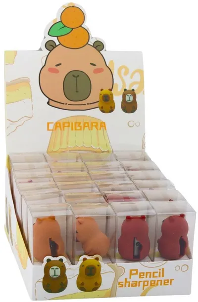 Mprehëse lapsash Capybara, për lapsa të hollë, plastike, kafe - 4