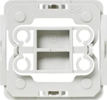 Adapter montimi HomeMatic Berker B2 EQ3-ADA-B2, për ndërprerës Berker B2, për automatizim shtëpie, i bardhë