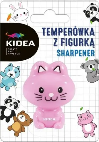Mprehëse lapsash Derform Sharpener With Figurine, me enë mbetjesh, dizajn figurine kafshe, ngjyra të përziera
