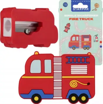 Mprehëse lapsash Fire Truck, dizajn kamion zjarrfikës, për fëmijë, e kuqe