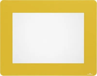 Kornizë dyshemeje Durable Removable A4 Floor Frame, format A4, vetëngjitëse, e verdhë - 1