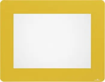 Kornizë dyshemeje Durable Removable A4 Floor Frame, format A4, vetëngjitëse, e verdhë