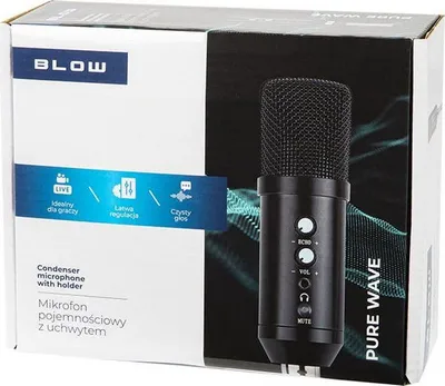 Mikrofon studio Blow, me tripod, USB, i zi - 2