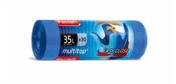 Qese plehrash Paclan Multitop, 35L, 36 copë, blu - 1