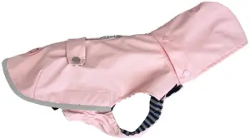 Mantel për qen Zolux Waterproof Coat Saint Malo R.55, rezistent ndaj ujit, me elementë reflektues, rozë