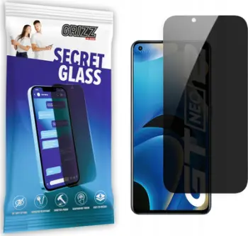 Xham mbrojtës privatësie GrizzGlass SecretGlass Realme GT Neo 2, për ekran telefoni