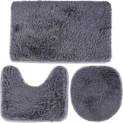 Set tapetësh banjo 3 copë, stil klasik, ngjyrë gri - 1