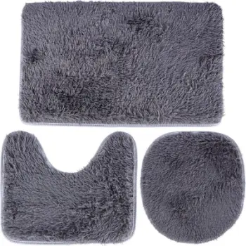 Set tapetësh banjo 3 copë, stil klasik, ngjyrë gri