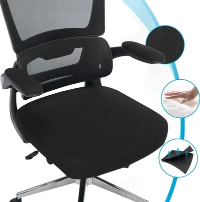 Karrige zyre Mozos ERGO K, ergonomike, e rregullueshme, e zezë - 4