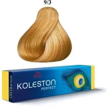 Ngjyrë e përhershme për flokë Wella Koleston Perfect 9/3, 60ml, bionde e artë e çelët