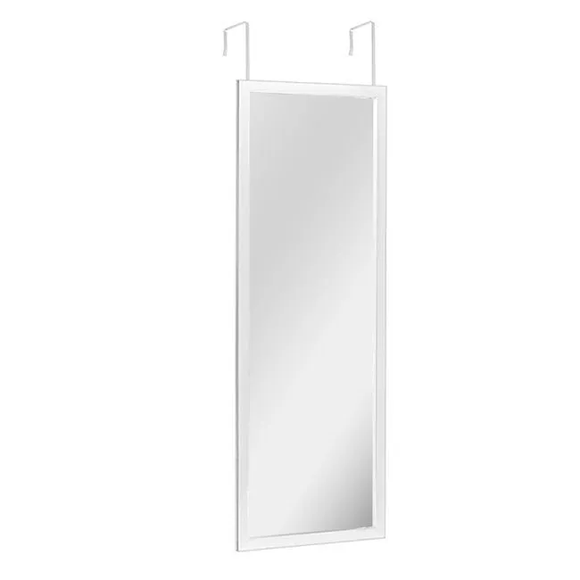 Pasqyrë dere me kornizë MDF druri të bardhë 34x94cm - 1