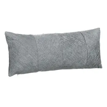 Jastëk dekorativ dimëror me vija diagonale me reliev chenille 70x30cm
