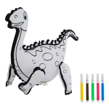 Set artizanal "pikturo tullumbacen tënd" dinosaurë &amp; markerë 29x23cm