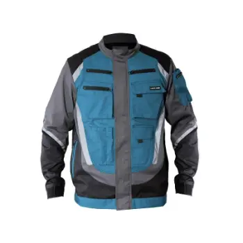 Bluzë mbrojtëse Lahti Pro L4040306, me shirita reflektues, XXXL, zi gri turkeze