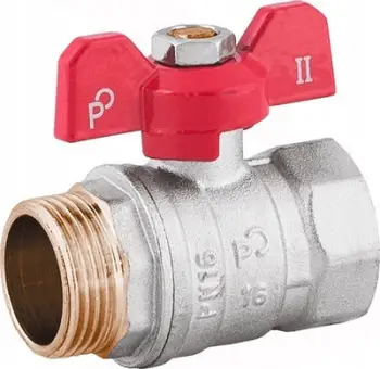 Valvul uji Perfexim WZ DN25, bronz me nikel, me flutur, G1