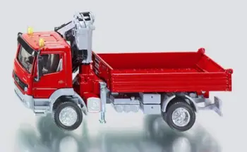 Model makine Siku Mercedes Atego me vinç, shkalla 1:50, plastikë dhe metal, shumëngjyrëshe