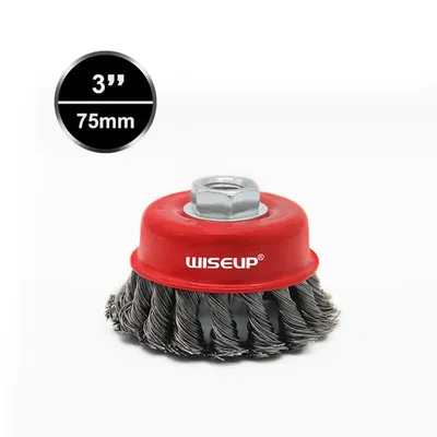 Furçë teli rrotulluese (Cup Brush) për pastrim metali, WISEUP - 1