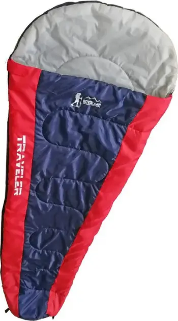 Thes fjetjeje Royokamp Traveler Enero Camp, 210x80/50 cm, formë mummy, blu navy e kuqe