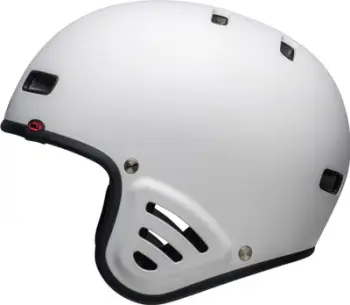 Helmet biçiklete Bell Racket BMX, madhësia L 59-61.5 cm, e bardhë mat
