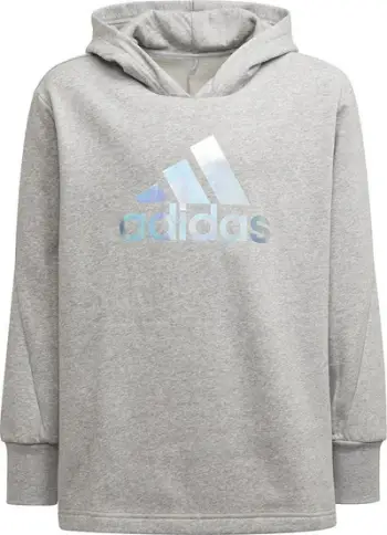 Bluzë me kapuç Adidas GM Hoodie Jr H57219, për vajza, gri