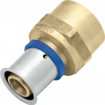 Mbështetëse bronzi KAN-therm ultraPRESS 1009044005, 25 mm, filetë femërore Rp1", bronz