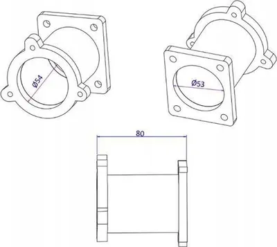 Valvul zëvendësuese EGR TurboWorks, për BMW E60 E61 E90 E91, çelik inox - 2