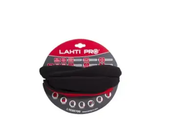 Shall multifunksional për qafë Lahti Pro L1030700, fleece, i zi e kuq