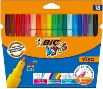 Lapsa ngjyrosës Visa Kids 1.6mm, set 18 copë, shumëngjyrësh