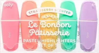 Markerë Le Bonbon Patisserie, set 5 copë, pastel me aromë