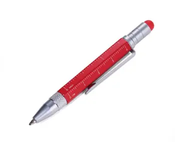 Stilolaps Troika Construction Liliput, ballpoint multitasking, set 2 copë, i kuq dhe argjendtë