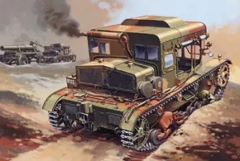 Model plastik Mirage C7P Artillery Tractor 35901, maket ushtarak, për montim manual
