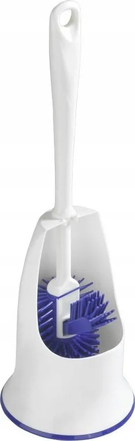 Furçë tualeti Easylife Silicone, silikon, me mbajtëse, e bardhë - 1
