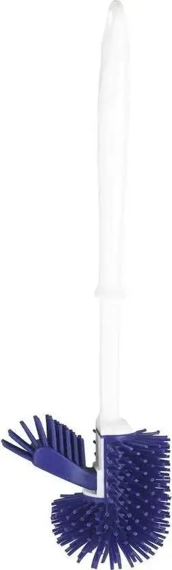 Furçë tualeti Easylife Silicone, silikon, me mbajtëse, e bardhë - 2