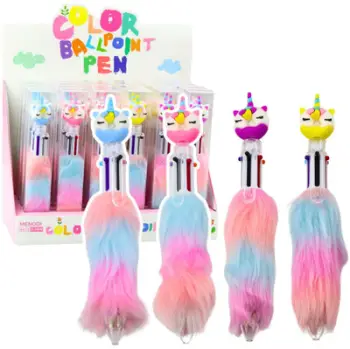 Stilolaps Unicorn Donut Fur, top leshi, 0.7mm, shumëngjyrësh
