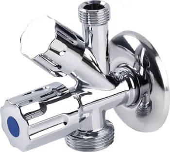 Valvulë këndore e kombinuar Perfexim, 1/2" x 3/8" x 3/4" (02-050-1520-000)