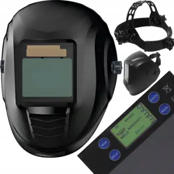 Helmeta automatike për saldim LTC PRO, errësim automatik, e zezë
